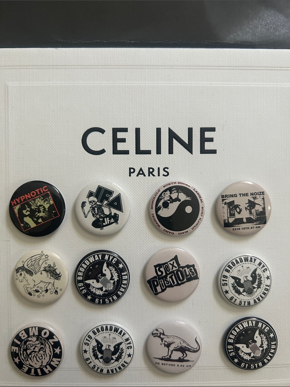 Brandy Melville Paris Set of 12 Pins
